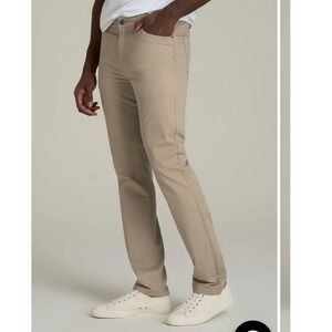 American Tall Dylan Slim Fit Chinos Khaki Tan Mens 34x36 NWT